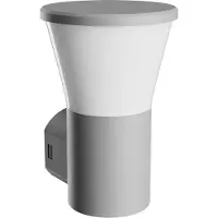 Spectrum LED Außenleuchte Wandlampe Stella Grau Ø16cm IP44 6W GU10 450lm CCT 3000K/4000K/6000K