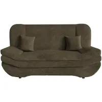 Mirjan 24 Schlafsofa Weronika, Polstersofa mit Bettkasten, Stilvoll Couch (Farbe: Wave 09)