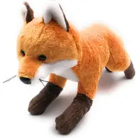 Onwomania Plüschtier Kuscheltier Stoff Tier Fuchs Rotfuchs braun 23 cm