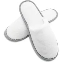 Zöllner Hausschuhe/Hotelschuhe, 10er Set, weiß, 100% Polyester