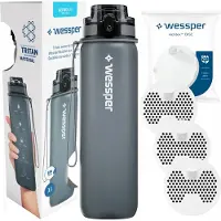 Wessper Activemax Triline 1L Filterflasche mit 3 Kohlefiltern