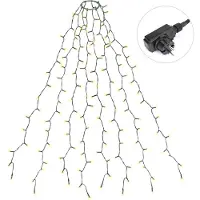 Salcar 8 x 1.5m 200er LED Lichterkette Weihnachtsbeleuchtung 9 Lichtmodi LED-Lichterkette Weihnachten Weihnachtsbaum Deko