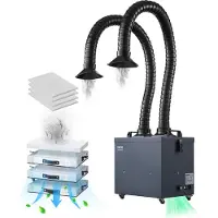 Sweiko Schweißrauchabsauger 275W Lötrauchabsorber 380m³/h Lötrauchabsaugung