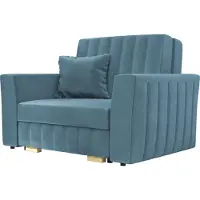 Mirjan 24 Schlafsofa Viva Glam I, Sofa mit Bettkasten und Schlaffunktion, Wohnzimmer Polstersessel, Stilvoll Sessel (Farbe: Kronos 31)