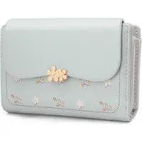 Sonstiges REETEE Damen Geldbörse Klein Kunstleder Blau Zipper Münzfach Brieftasche