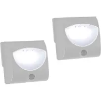REV 2x LED Treppenlicht mit Bewegungsmelder batteriebetrieben Orientierungslicht