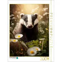 CALVENDO Puzzle Ein Motiv aus dem Kalender "Bezaubernde Dachse" | 2000 Teile Lege-Größe 90 × 67 cm Foto-Puzzle für glückliche Stunden