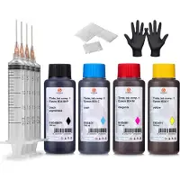 Octopus Druckertinten Set für Epson 604 Tintenpatronen, WorkForce 2950DWF 2930DWF 4x 100 ml