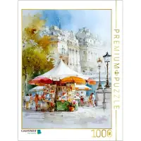CALVENDO Puzzle: Ein Bücherstand eines Pariser Buchhändlers am Ufer der Seine | 1000 Teile, fertige Größe: 64 x 48 cm | Fotopuzzle für entspannte Stunden