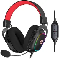 Redragon H510 Zeus Gaming-Headset mit Kabel 7.1 Surround-Sound black Kopfhörer