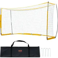 Zerbaco 3,66x1,83m Tragbares Fußballtor Soccertor Fußballnetz Tragetasche