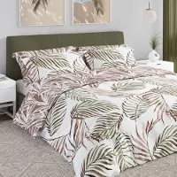 Faro Bettwäsche 220x200 cm + 2x 70x80 cm 100% Baumwollsatin Bettgarnitur Bettbezug (Boho 002)