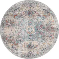 The Carpet Outdoor Flachgewebe Teppich Balkon Terasse Küche Vintage Stil Rund
