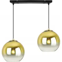 Light11 HOME Hängelampe Deckenleuchter Golden Lampenschirm 20 cm
