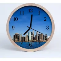 Tulup Holzuhr 20fi cm wanduhr - Stadtgebäude Stadt