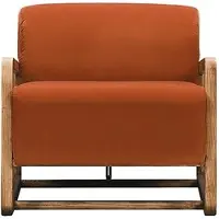 Xl Moebel Gmbh Sessel Einsitzer Sitzer Orange Holz Wohnzimmer Relaxsessel Design