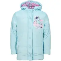 Disney Stitch Kinder Winterjacke Mädchen Jacke mit Kapuze – Blau / 110