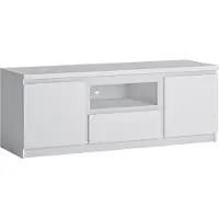 Lomadox Wohnzimmer TV Lowboard in weiß FORTALEZA-129, B/H/T ca. 135,4/51,1/45 cm