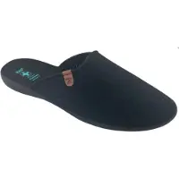 Adanex Herren Hausschuhe Leo 27983 schwarz mit weichem Verdeck