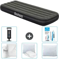 Bestway Luftmatratze – 1 Person – 76 x 185 x 25 cm – Grün – im Lieferumfang enthalten Zubehör