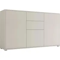 Mirjan 24 Kommode Gesita K3D2SZ, Stilvoll Wohnzimmer Sideboard mit 2 Schubladen und Türen, Schlafzimmer Highboard, Kollektion (Farbe: Cashmere)