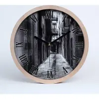 Tulup Holzuhr 20fi cm wanduhr - schwarze Spitzen - Barcelona, Spanien