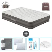 Bestway Luftmatratze - 2-Personen - 152 x 203 x 36 cm - Braun - Inklusive Zubehör