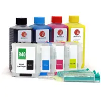 Octopus Fill In Komplettset für HP 940 Patronen mit 4x250 ml Tinte