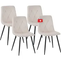 Albatros Esszimmerstuhl Dora mit Stoff Bezug stilvolles Vintage Design, belastbar mit 110Kg, Polsterstuhl - Moderner Küchenstuhl, Stuhl Esszimmer