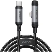 JOYROOM S-A56 USB C auf Lightning Kabel Schnellladekabel Fast Charging Nylon geflochten fuer iPhone iPad iPod 1,2 Meter Datenkabel gewinkelt