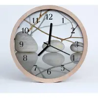 Tulup Holzuhr 20fi cm wanduhr - Steine