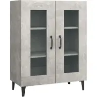 Syfax Sideboard Betongrau 69,5x34x90 cm Holzwerkstoff