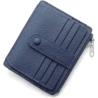 Sonstiges Klein Leder RFID Geldbörse Damen Herren Münzfach 14 Kartenhalter Blue