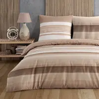 Buymax Renforce Bettwäsche 155x220 cm, aus 100% Baumwolle 2 teilig mit Reissverschluss Kopfkissenbezug 80x80 cm Bettbezug Deckenbezug Set