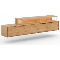 Feldmann-Wohnen Lowboard Tirano TV-Unterschrank 200x39x52cm 3-türig Massivholz geölt Farbe wählbar