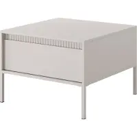 Masseno Couchtisch SENSATO 68 cm Kaffetisch für Wohnzimmer Sofatisch Wohnzimmertisch Beige