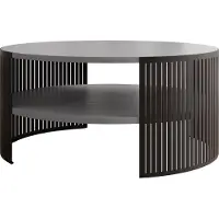 Mirjan 24 Couchtisch Fikoli, Wohnzimmer Kaffeetisch, Beine und Seiten aus Stahl (Farbe: Schwarz / Arktisches Weiß)