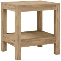 Syfax Badezimmer-Beistelltisch 45x35x45 cm Massivholz Teak