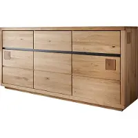 Lomadox Sideboard 175 cm breit in Eiche massiv geölt WINCHESTER-69