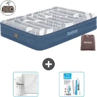 Bestway Luftmatratze - 2-Personen - 152 x 203 x 36 cm - Blau - Inklusive Zubehör