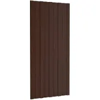 Syfax Dachpaneel 12 pcs Braun 100 x 45 cm Verzinkter Stahl