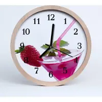 Tulup Holzuhr 20fi cm wanduhr - Cocktail