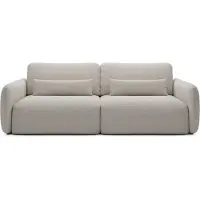 Masseno Sofa ATTO mit Schlaffunktion, Schlafsofa, Wohnzimmersofa, Couch, Soffa, Bettsofa, Chenille-Stoff – Beige FRAGOLA 20