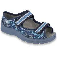 Befado Jungen Hausschuhe Sandalen Max 969X159 Motorrad, Blau 26