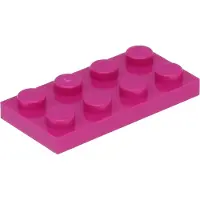 LEGO 100 Stück 3020 Platten Plates 2x4 Part Basic 100 Magenta