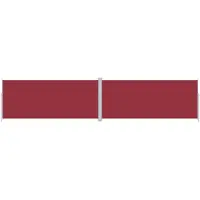 Syfax Seitenmarkise Ausziehbar Rot 220x1000 cm