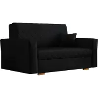 Mirjan 24 Schlafsofa Viva Caro II, Zweisitzer Polstersofa mit Bettkasten und Schlaffunktion, Stilvoll Couch (Zanzibar 190)