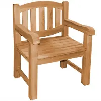 Lestix International Gartenstuhl Bergamo Teak Massivholz von Teako Design