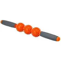 Gaiam - Massage Roller, Doppelball PP11674 (Einheitsgröße) (Orange/Grau)