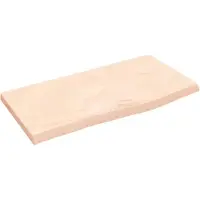 Syfax Waschtischplatte 60x30x2 cm Massivholz Unbehandelt